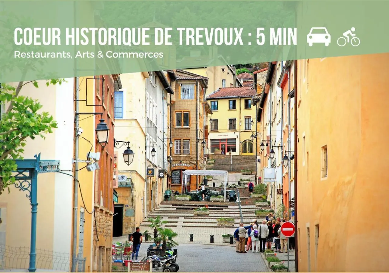Duplex La Halte Trevoltienne - 2 Chambres Climatisee - 4 Lits Trevoux 0*,