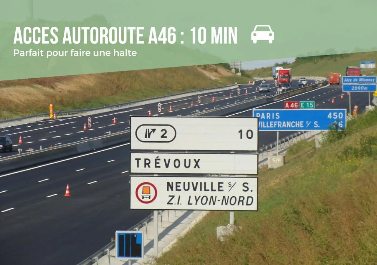 Duplex La Halte Trevoltienne - 2 Chambres Climatisee - 4 Lits Trevoux 0*,